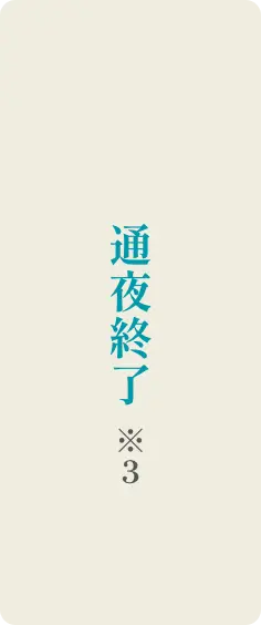 通夜終了 ※3