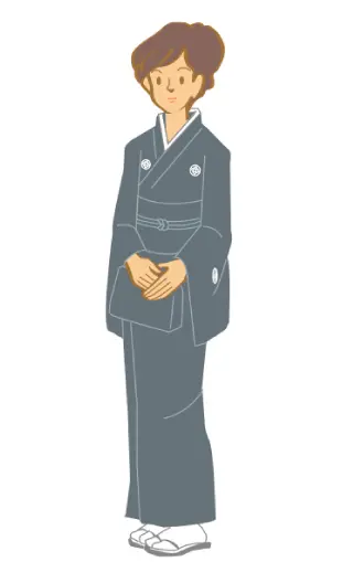 女性の正式な喪服 和装の場合